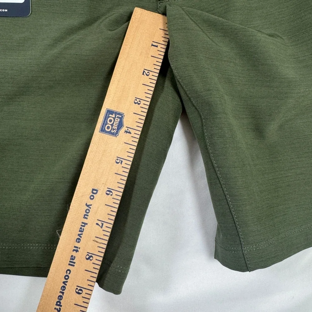 BYLT Kinetic Short Mens XL Dark Olive Green Performance Stretch Athleisure NEW